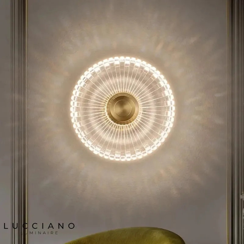 Chic Scandinavian Copper Acrylic LED Wall Light