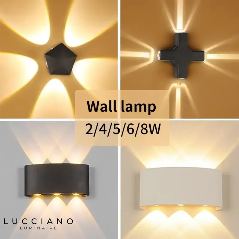 Stylish contemporary LED wall light.