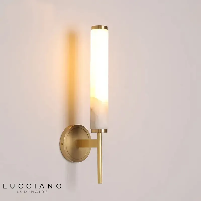 Copper wall light, modern minimalist design.