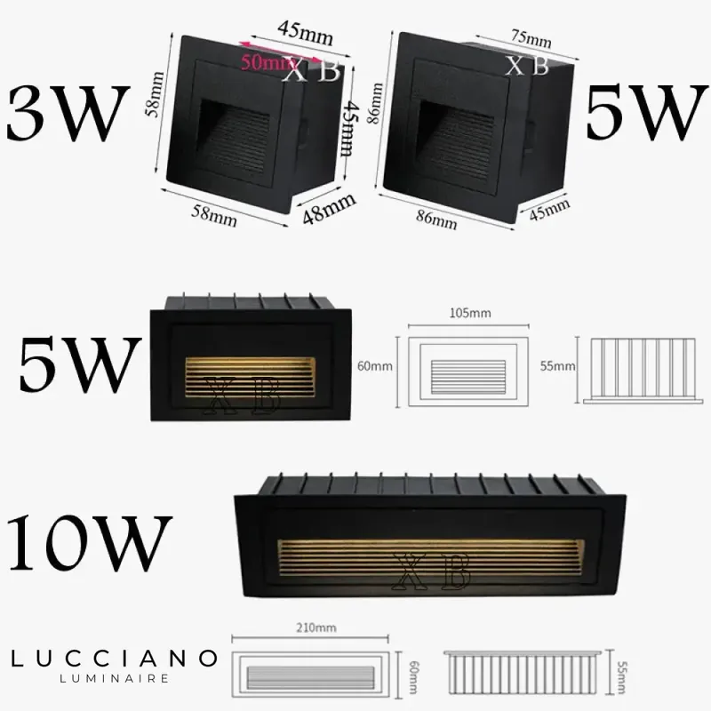 Dimmable wall light with a stylish contemporary design.