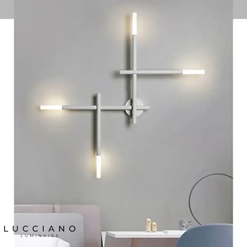 Sleek minimalist LED wall light.