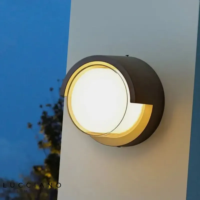 Sleek modern outdoor wall light