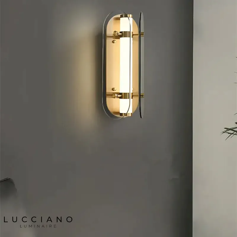 Chic Scandinavian design glass wall light