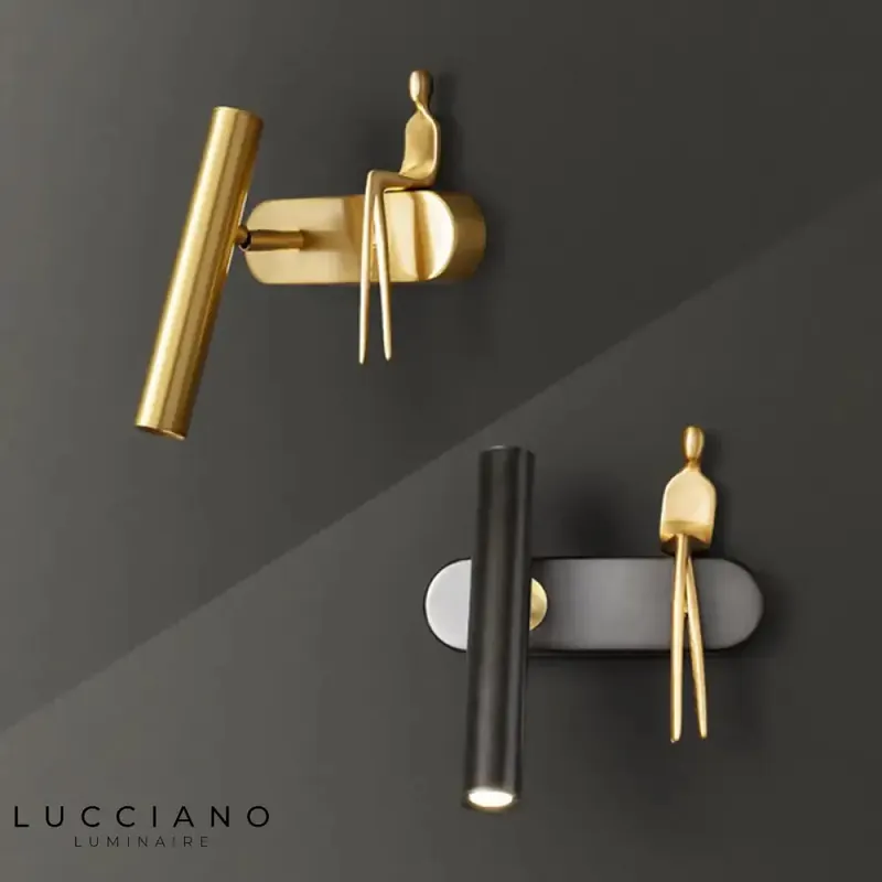 Chic contemporary luminous designer wall light