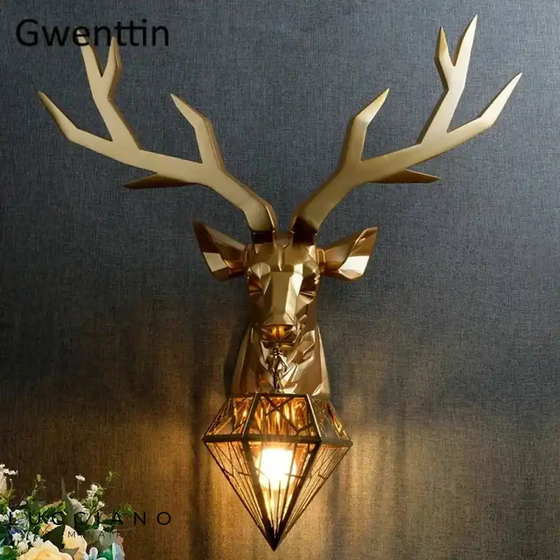 chic retro wooden wall light