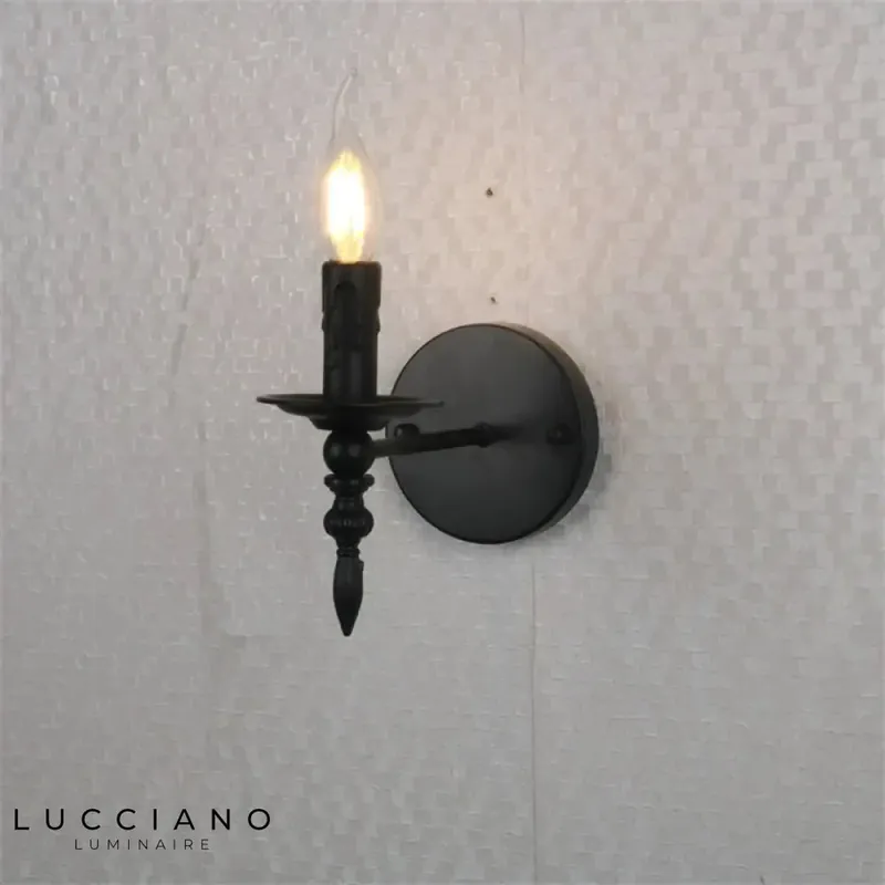 Vintage wall sconce adding retro charm