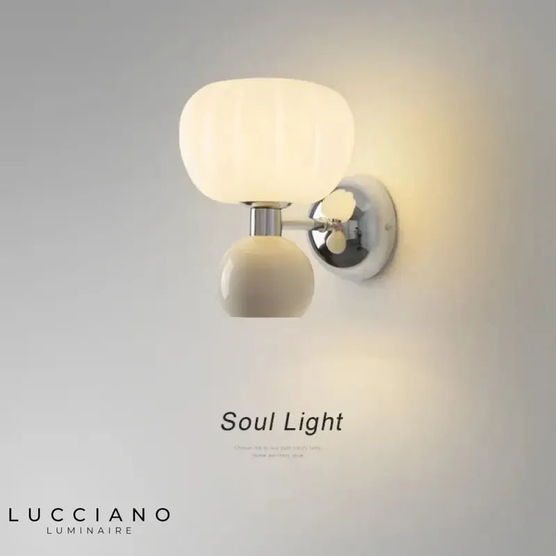 trendy chic luminous design gold LED wall light