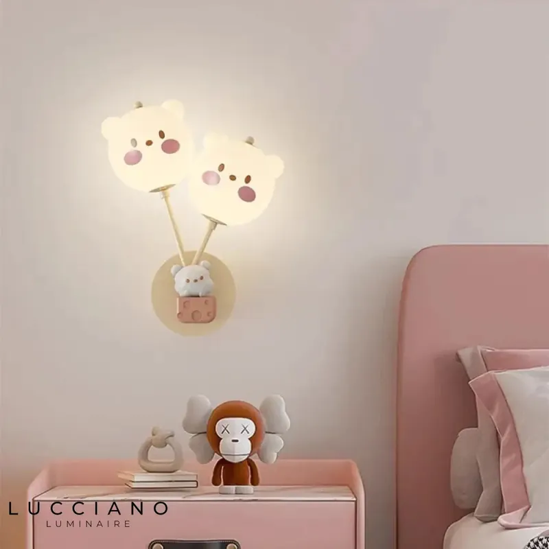 Cute, playful, trendy decorative wall lamp.
