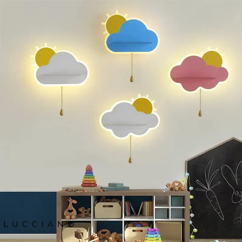 Soft LED wall light for baby's room ambiance.