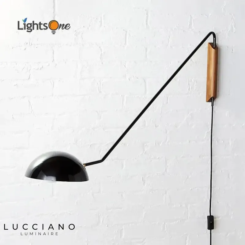 Sleek modern swivel design wall light