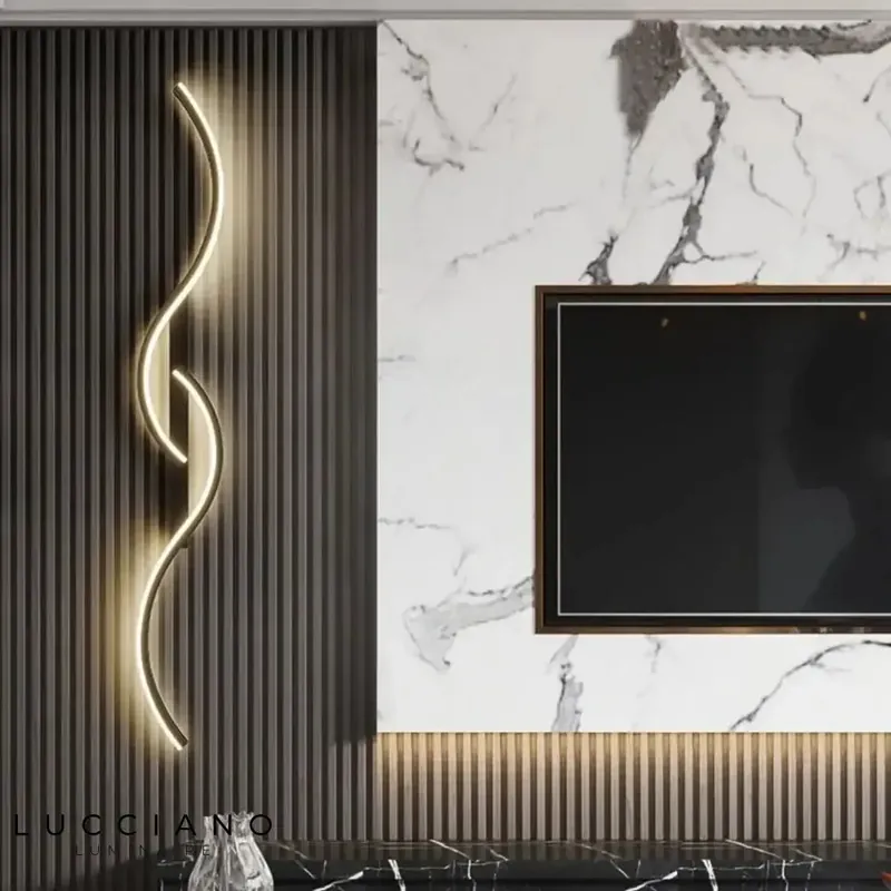 Contemporary bright LED wall light.