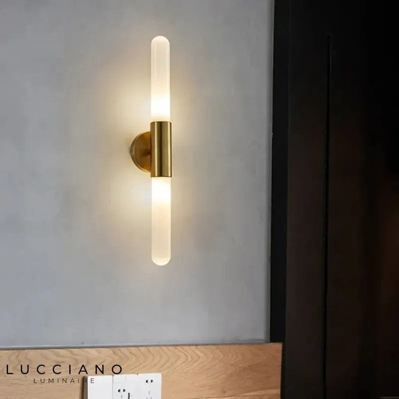 Sleek LED wall light, contemporary design.