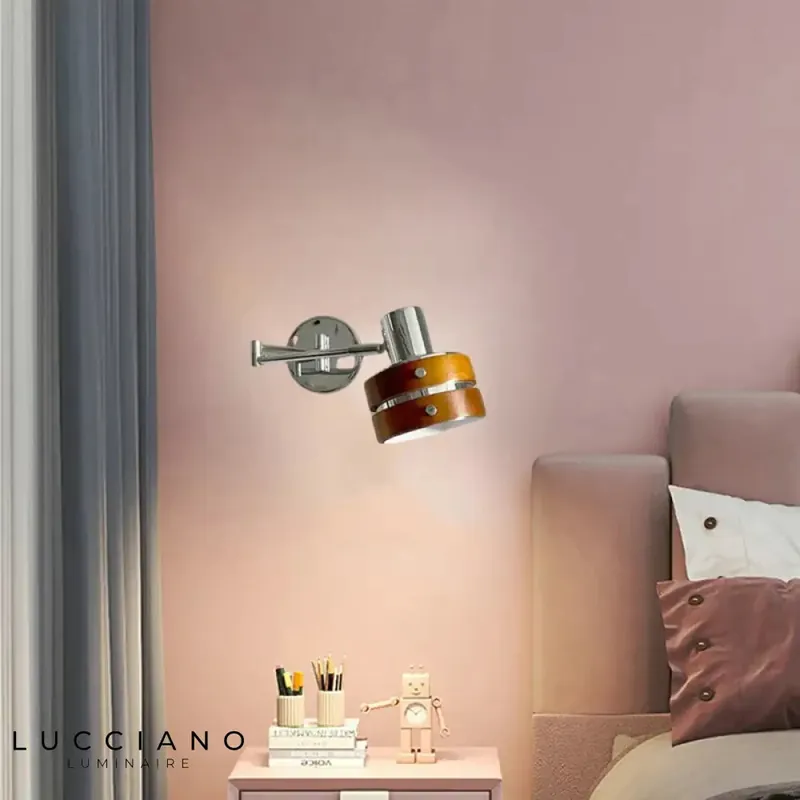 Sleek modern design wall reading light.