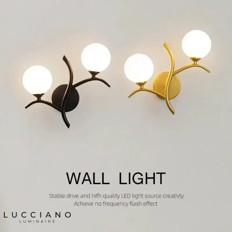 Stylish trendy design LED wall light
