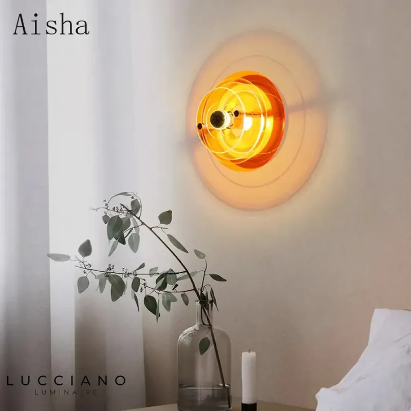 Elegant alien design LED wall light.