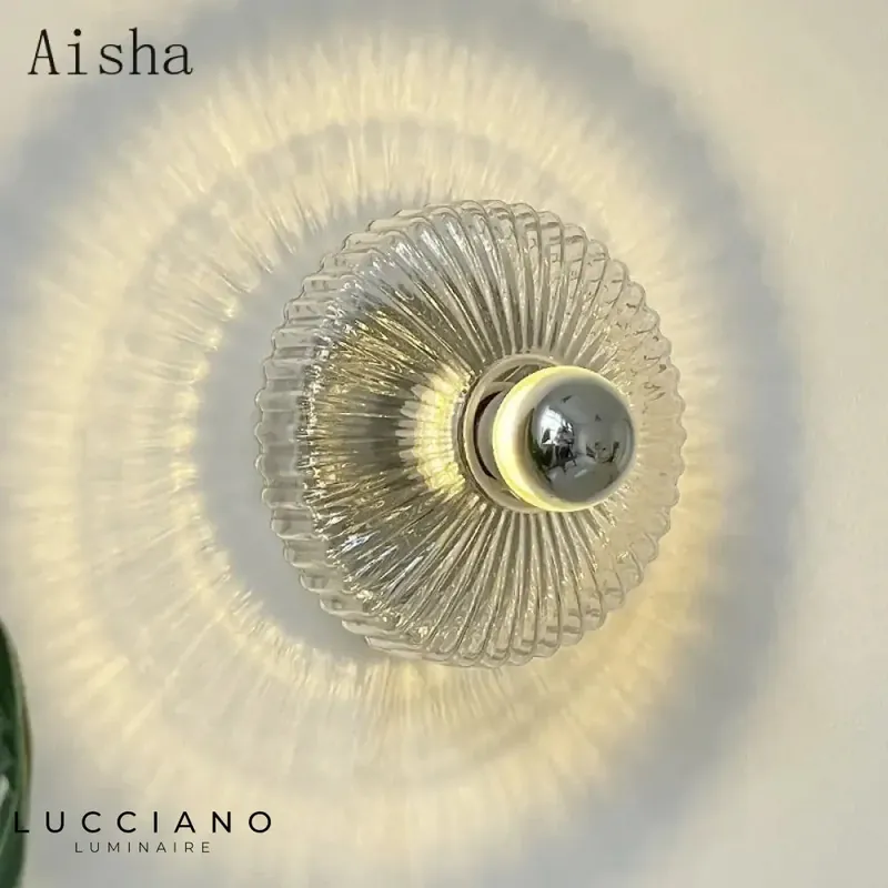 Contemporary bright LED wall light.