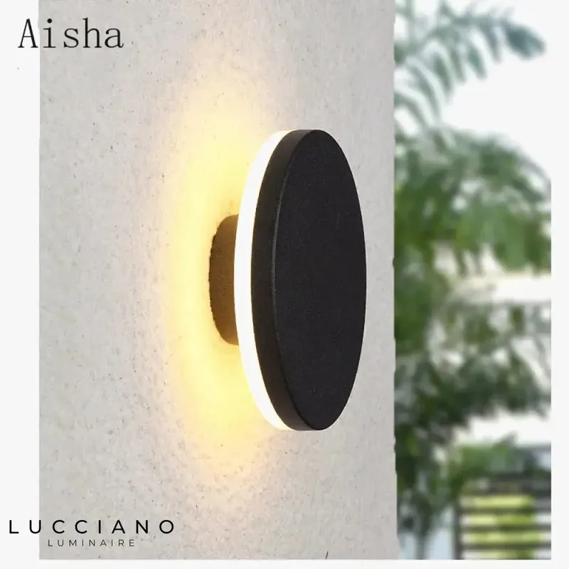 Creative outdoor LED wall light.