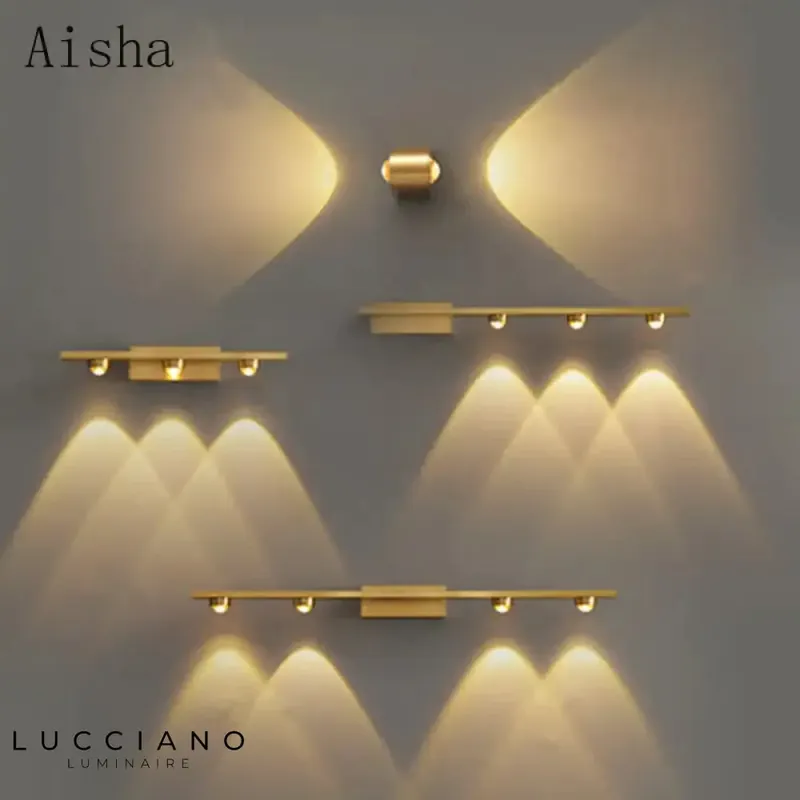 Designer copper wall lamp, absolute refinement.