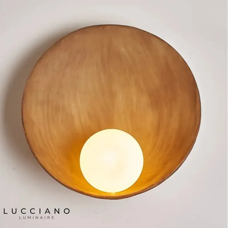 Creative handcrafted luminous zen wall light