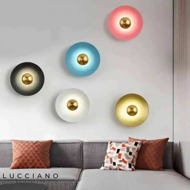 chic trendy round wall light