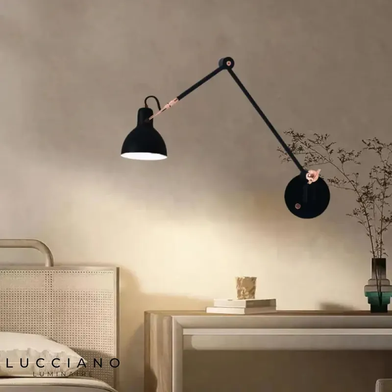 Vintage chic industrial loft wall light design