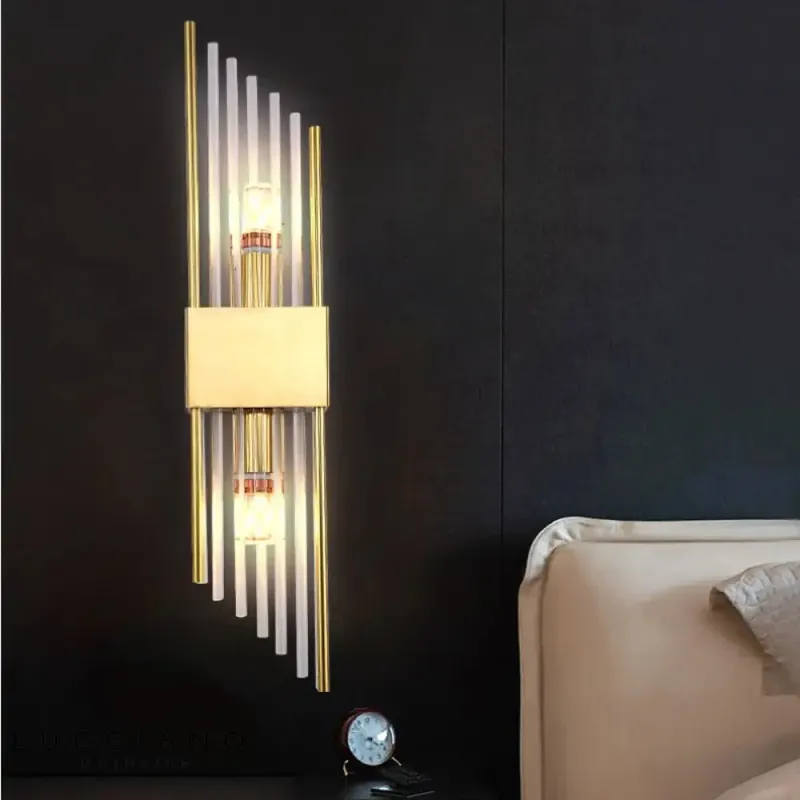 Stylish luxurious modern bright designer wall light.