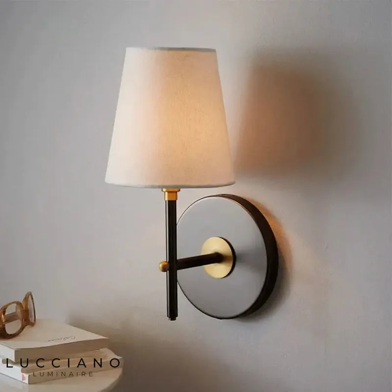 Vintage mid-century chic living room wall light.