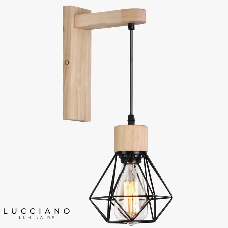 Vintage industrial retro wall light.