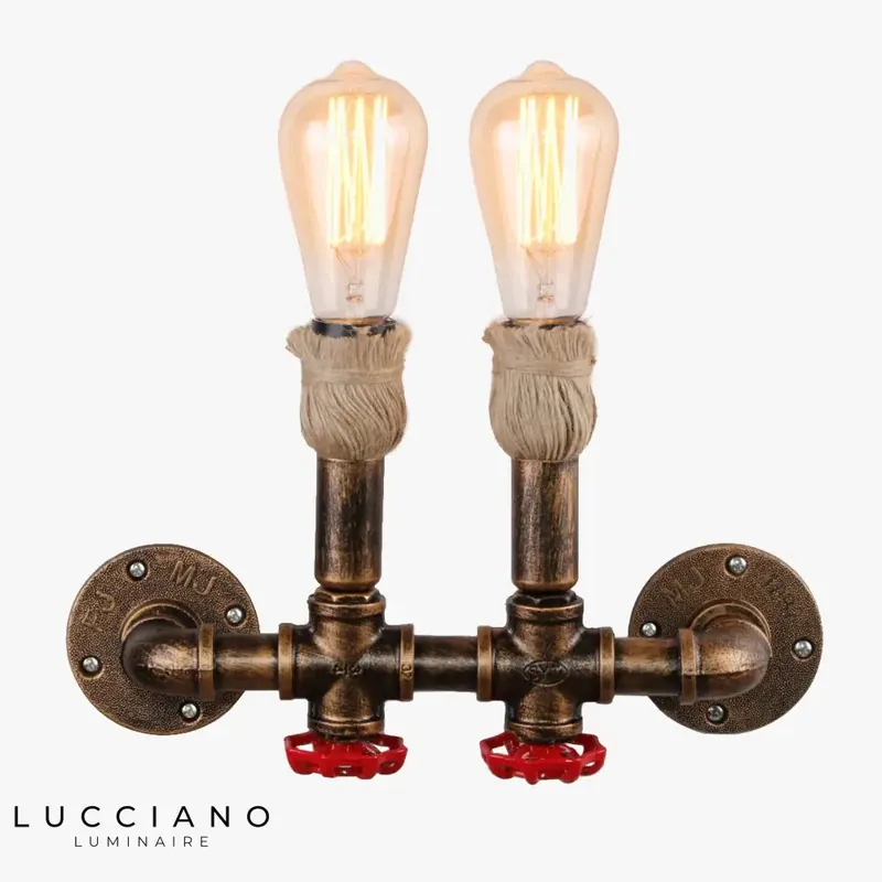 Vintage industrial loft metal wall light
or
Industrial loft design rust wall light