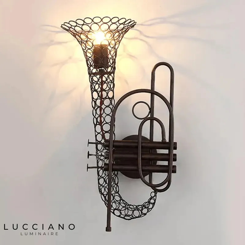 Vintage rustic metal wall light.