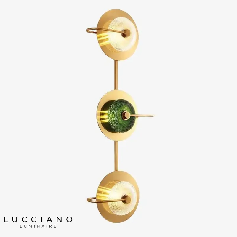 Stylish golden design suspended wall light