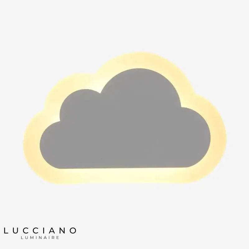 Soft cloud-shaped LED wall light for children