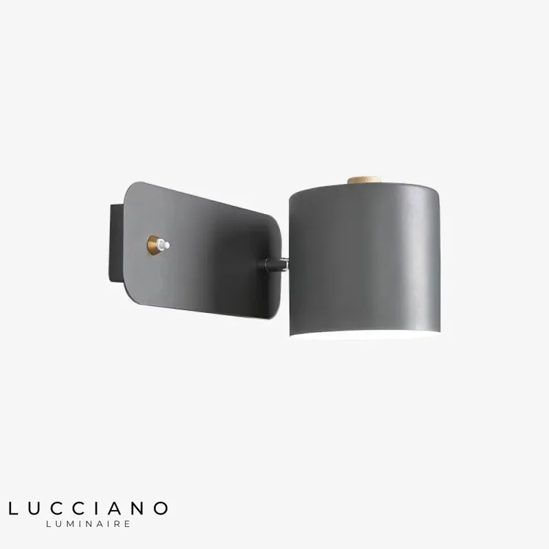 Stylish modern gray LED wall light