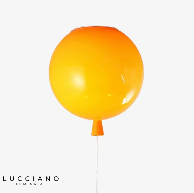 Colorful glass balloon ceiling light