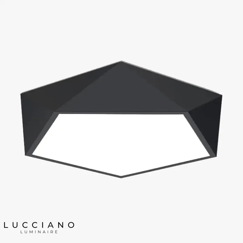 Geometric diamond LED ceiling light
