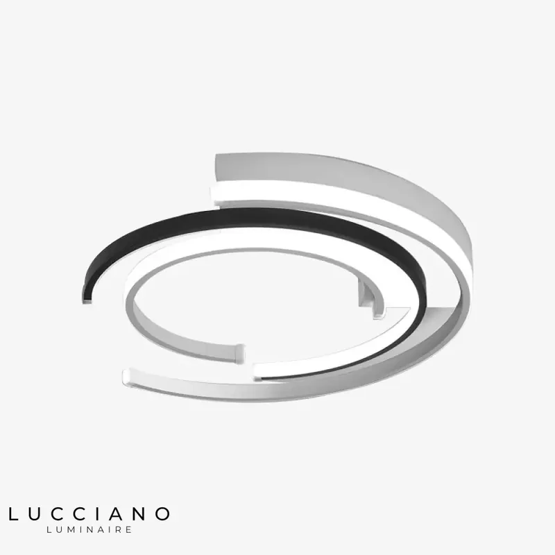 LED ceiling arc lights.