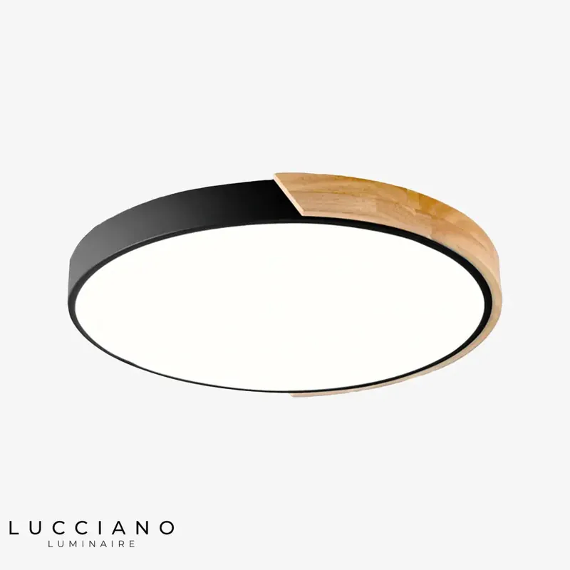 Round Metallic Colored Leonidas Ceiling Light