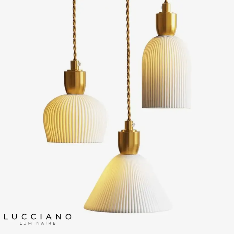 LED ceramic design pendant light