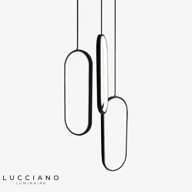 Designer oval LED pendant lights