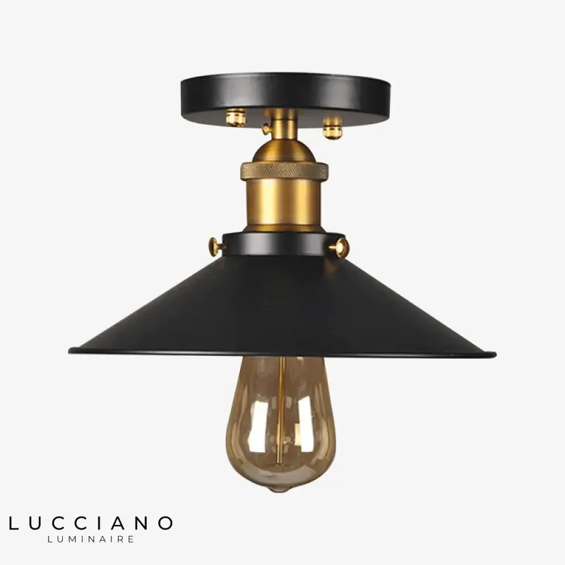 Black and gold vintage chandelier
