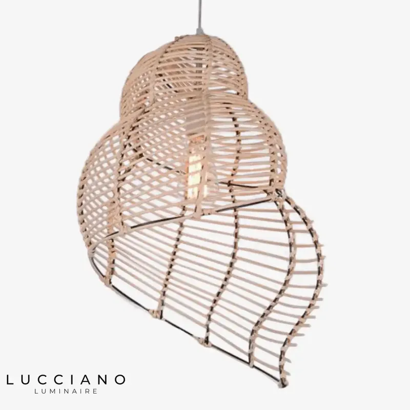 Spiral Wood Seashell Pastoral