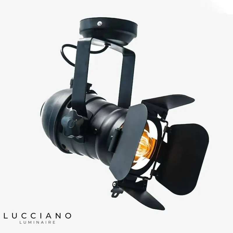 Vintage Industrial Retro Spotlight
