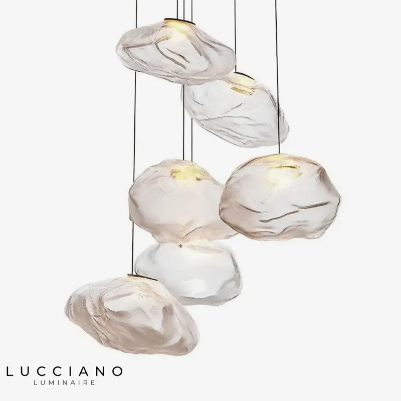 Blown Glass LED Suspension Lamp Hang Style