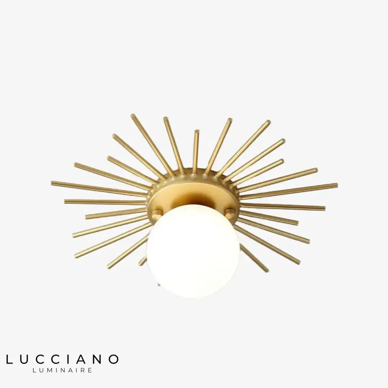 Modern Joha gold glass ceiling light