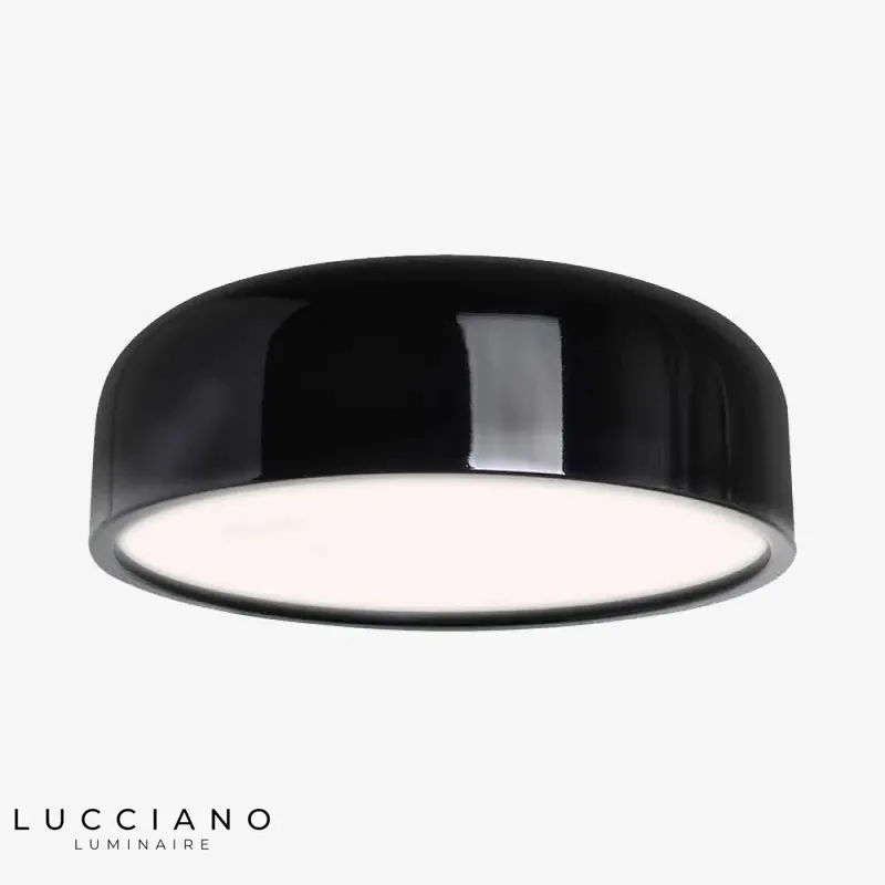 Smithfield round aluminum LED ceiling light