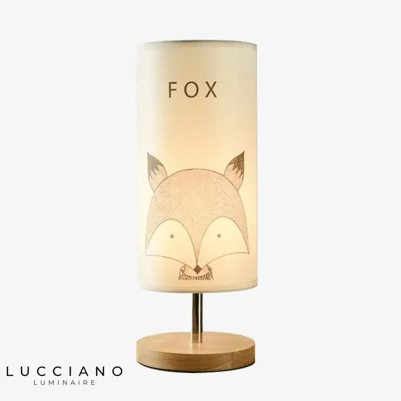 Wooden Animal Kids' Lamp