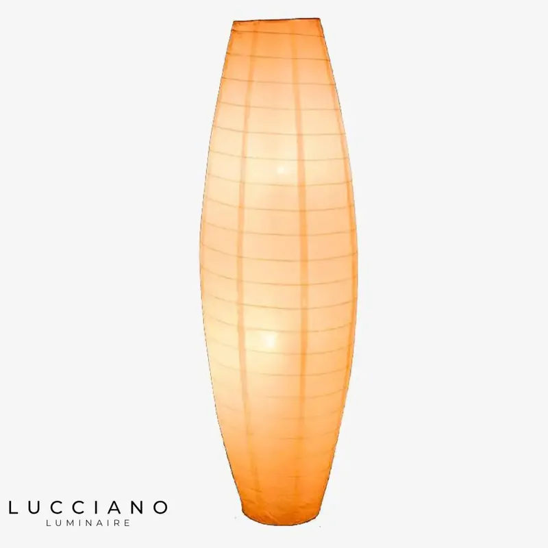 Woven Oval LED Paper Lamp