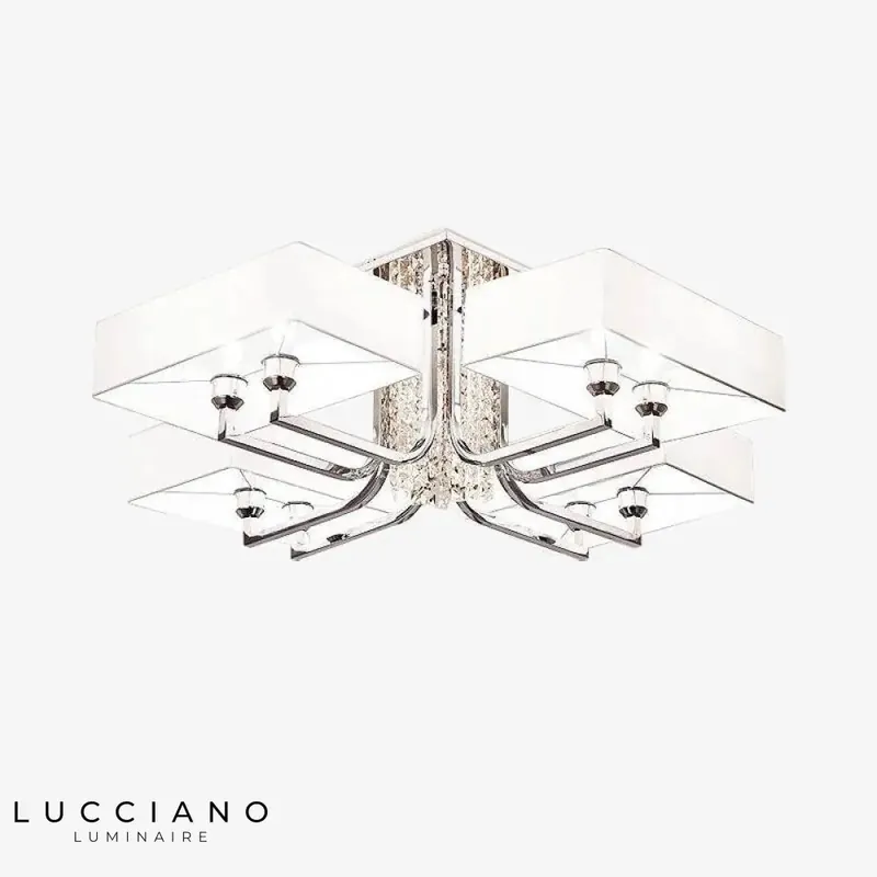 Chrome crystal glass chandelier Luxury