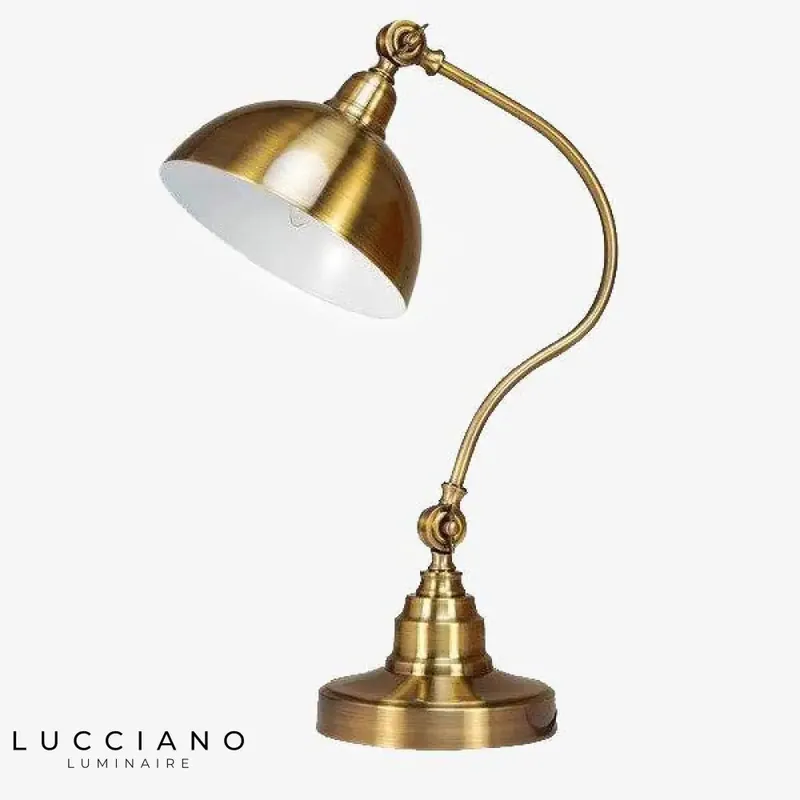 Rustic Gold Punk LED Lamp