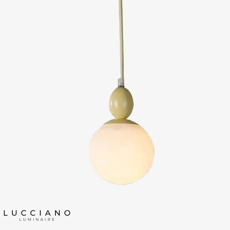 Perched Bird Macaroon Colored Pendant Light